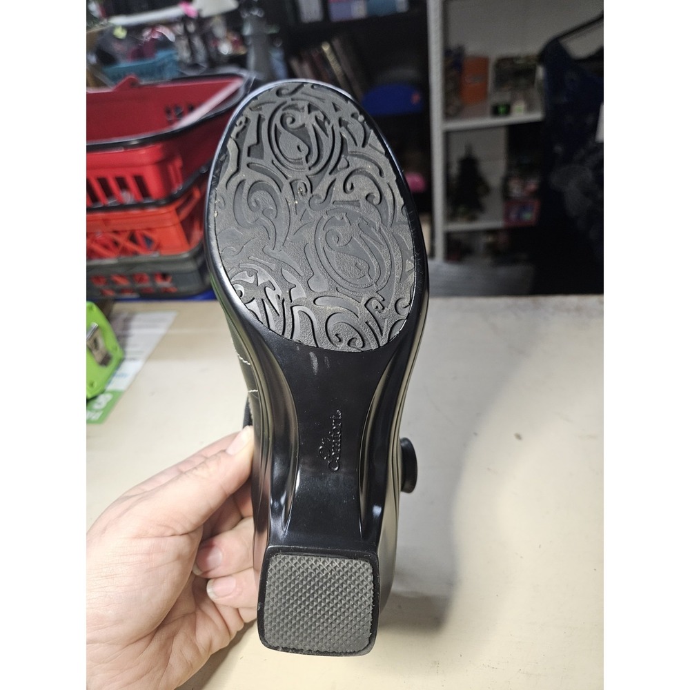 DR. COMFORT Womens Black Diabetic Leather Upper‎ Carmen Classic Pumps Siz 6.5 - Picture 5 of 12